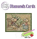 Dimantu mozaīkas komplekts - atklātne "Have a Mice Christmas" 10x15cm, ZS
