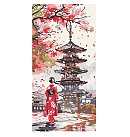 Komplekts gleznošanai pēc numuriem, "Somewhere in Japan", audekls uz apakšrāmja, 40х80cm