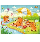 Puzle "Capybara Party ©art_selena_ua", 30 gabaliņi