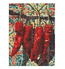 Dimantu mozaīkas komplekts "Still life with pepper", audekls uz apakšrāmja, 30х40cm