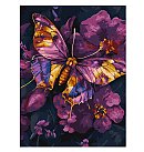 Komplekts gleznošanai pēc numuriem, "Golden butterfly with extra metallic paints", audekls uz apakšrāmja, 30х40cm
