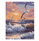Komplekts gleznošanai pēc numuriem, "Flying over the waves", audekls uz apakšrāmja, 30х40cm
