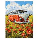 Komplekts gleznošanai pēc numuriem, "A journey into the red", audekls uz apakšrāmja, 30х40cm